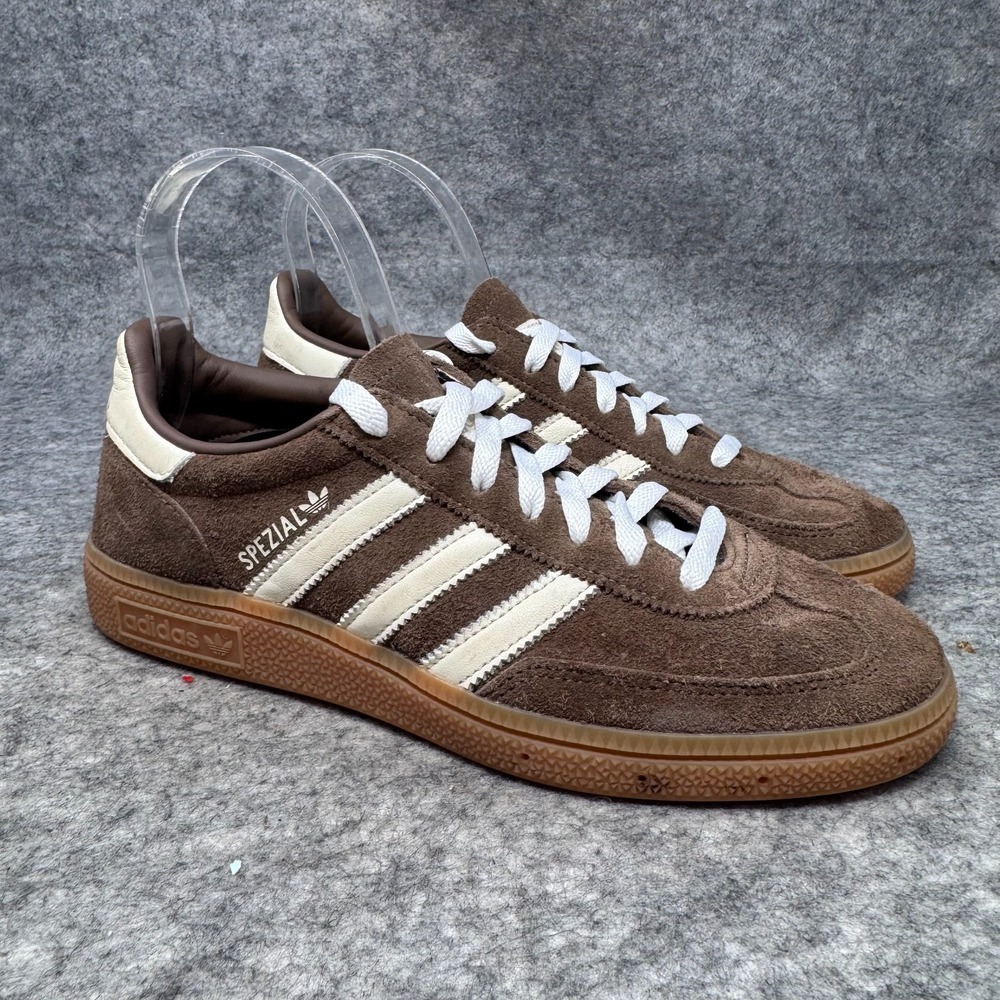 Adidas Handball Spezial Earth Strata Gum Sneakers Womens 7.5 Brown Suede Shoes